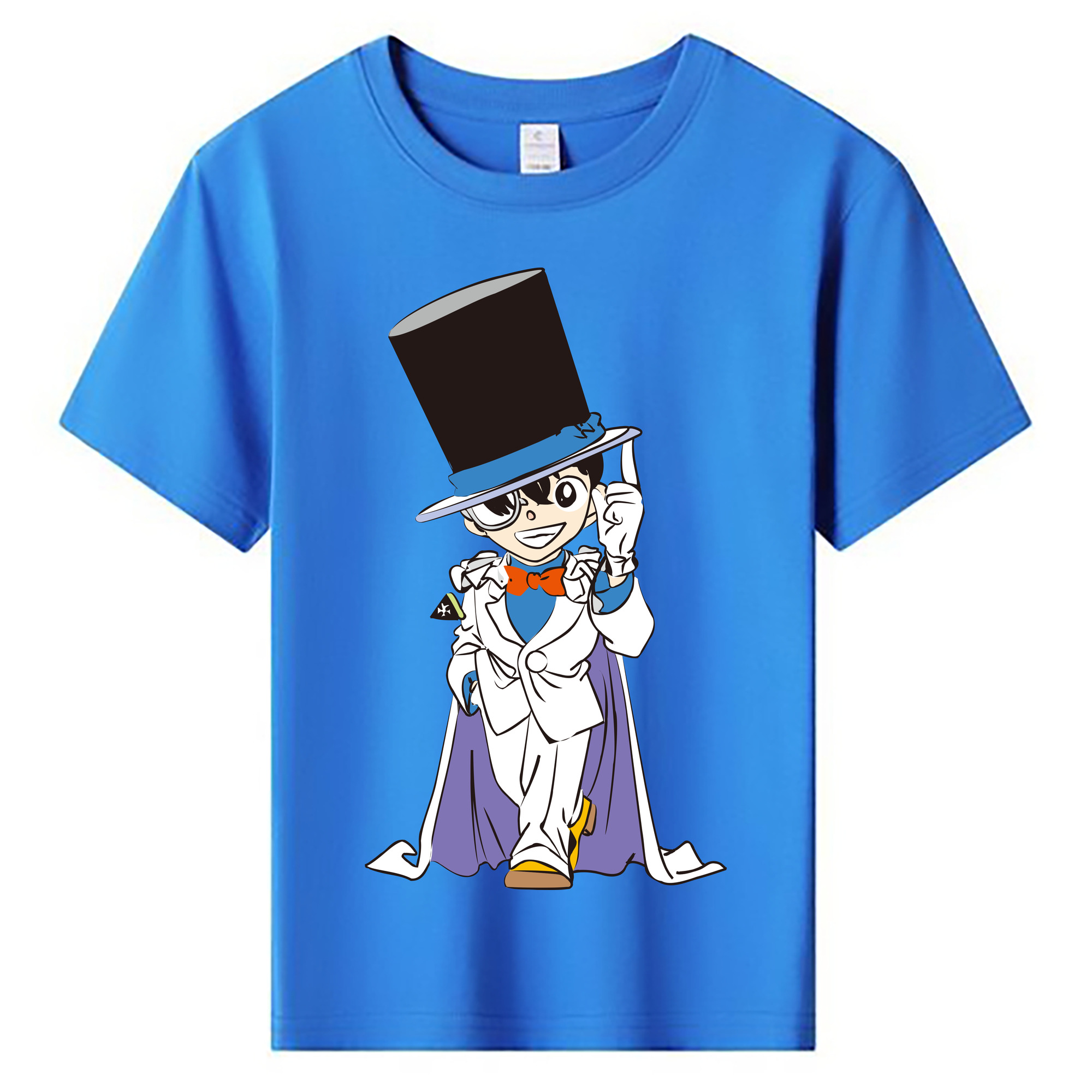 （画像用） 名探偵コナン 江戸川 コナン Detective Conan Conan Edogawa 綿100％キッズTシャツ（フロントプリント）